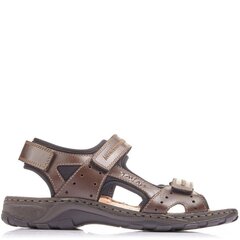 Rieker vīriešu brūnas sandales SANDALS цена и информация | Мужские шлепанцы, босоножки | 220.lv