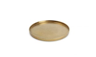 Tray Charm Gold, alumīnijs, D 25 cm, A 1,5 cm, vienība (1 vienība) cena un informācija | Trauki, šķīvji, pusdienu servīzes | 220.lv
