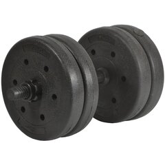 KOMPOZĪTA Hantele 11 kg (10+1) KG EB FIT cena un informācija | Badmintons | 220.lv