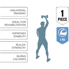 NEOPRĒNA Hantele 1 KG UMBRO cena un informācija | Badmintons | 220.lv