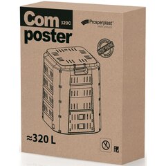 COMPOGREEN 320L PROSPERPLAST DĀRZA KOMPOSTERS cena un informācija | Dārza instrumenti | 220.lv