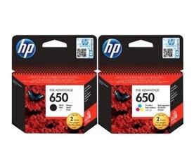 HP tintes komplekts 650 melns-krāsains cena un informācija | Tintes kārtridži | 220.lv