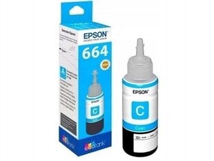 EPSON 664 EcoTank Cyan чернила бутылка C13T66424A цена и информация | Картриджи для струйных принтеров | 220.lv