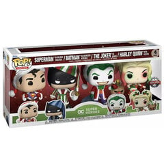 Funko POP Marvel DC Heroes Superman Batman Joker Harley 4pak SE cena un informācija | Datorspēļu suvenīri | 220.lv