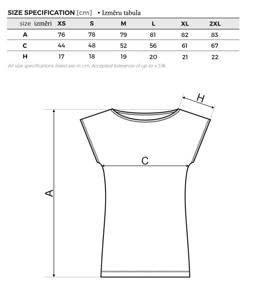 T-krekls-kleita Austras Koks, tumši zīls/balts цена и информация | T-krekli sievietēm | 220.lv