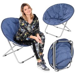 MOON KEMPINGA KRĒSLS 82x68x79CM NAVY BLUE ENERO CAMP cena un informācija | Tūrisma mēbeles | 220.lv