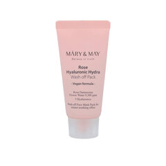 Mary&May - Rose Hyaluronic Hydra Wash off Pack, 30g - krēmveida maska ​​ar māliem cena un informācija | Sejas maskas, acu maskas | 220.lv