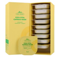 VT COSMETICS - Cica Vital kapsulas maska, 10 gab - izgaismojošu masku komplekts kapsulās цена и информация | Маски для лица, патчи для глаз | 220.lv