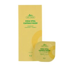 VT COSMETICS - Cica Vital kapsulas maska, 10 gab - izgaismojošu masku komplekts kapsulās цена и информация | Маски для лица, патчи для глаз | 220.lv