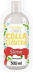 Šķidrā līme 500 ml Creative Deco caurspīdīga vinila līme PVA, netoksiska, papīra mājām un kartonam цена и информация | Клей | 220.lv