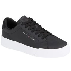 Tommy Hilfiger Court Leather мужская спортивная обувь FM0FM04971 черный размер 45 цена и информация | Мужские ботинки | 220.lv