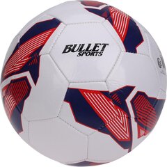 BULLET STAR R.5 BALTS/ZILS FUTBOLS cena un informācija | Futbola bumbas | 220.lv