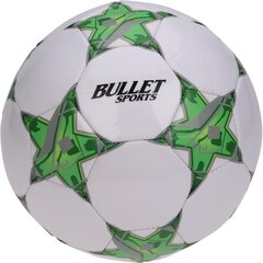 BULLET STAR R.5 BALTS/ZAĻS FUTBOLS cena un informācija | Futbola bumbas | 220.lv