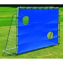 ENERO FUTBOLA VĀRTI AR TĪKLU UN ŠAUŠANAS CIPPU 215x150x76cm cena un informācija | Futbola bumbas | 220.lv