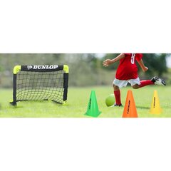 FUTBOLA VĀRTI AR TĪklu, SALOKĀMI 50x44x44cm DUNLOP cena un informācija | Futbola bumbas | 220.lv