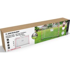 FUTBOLA VĀRTI AR TĪklu 300x200x110cm ALLROUND DUNLOP cena un informācija | Futbola bumbas | 220.lv