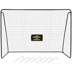 FUTBOLA VĀRTI AR TĪKLU 300x205x120cm UMBRO cena un informācija | Futbola bumbas | 220.lv