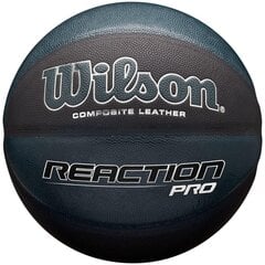 WILSON REACTION PRO COMP NAVI BLUE R.7 БАСКЕТБОЛ цена и информация | Баскетбольные мячи | 220.lv