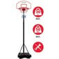 REGULĒJAMS BASKETBOLA KOMPLEKTS DUNLOP 1.65-2.05M cena un informācija | Basketbola bumbas | 220.lv