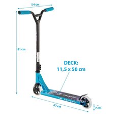 PERFORMANCE SCOOTER PB STUNT 110MM CRYSTAL BLUE цена и информация | Баскетбольные мячи | 220.lv