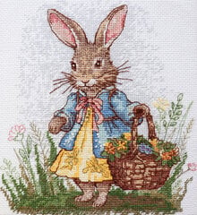 Krustdūrienu komplekts Spring Bunny Deco Scenes Abris Art AH-200 cena un informācija | Izšūšanas piederumi | 220.lv