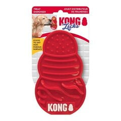 Коврик для лизания Kong Licks, красный цвет цена и информация | Миски, ящики для корма | 220.lv