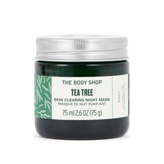 Nakts sejas maska The Body Shop Tea Tree, 75 ml cena un informācija | Sejas maskas, acu maskas | 220.lv