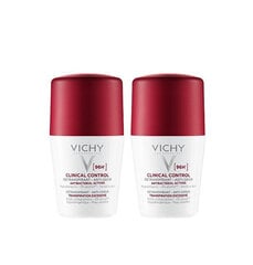 Rullīša dezodorants Vichy Clinical Control 96h, 2 x 50 ml cena un informācija | Dezodoranti | 220.lv