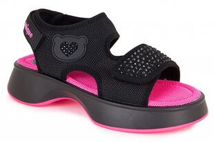 Bērnu sandales Indigo Kids B24362353037715, melnas/rozā cena un informācija | Bērnu kurpes | 220.lv