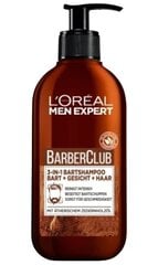 (DE) L'Oréal Men Expert, BarberClub, Шампунь для бороды 3 в 1, 200 мл цена и информация | Косметика и средства для бритья | 220.lv