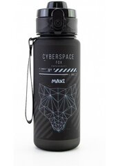 Karfas CYBER SPACE, Maxi, 500ml, ar slēdzamu vāku, melns sp. tritāna plastmasa cena un informācija | Ūdens pudeles | 220.lv