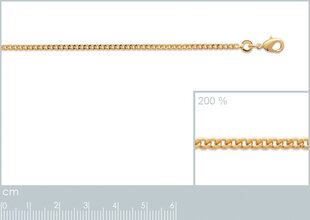 Ķēdīte ar zelta pārklājumu 750°, Mon tresor cena un informācija | Kaklarotas | 220.lv