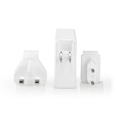 Nedis Quick Wall Charger - 65W - 2 x USB-C Output Elegants Melnais Apģērbs цена и информация | Зарядные устройства для телефонов | 220.lv