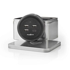 Nedis Quick Desktop Charger - 30W - 3xUSB-A/1xUSB-C Moderns Pelēks Tā, Peleka Grīva цена и информация | Зарядные устройства для телефонов | 220.lv