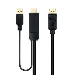 Кабель DisplayPort на HDMI NANOCABLE 10.15.4352 Чёрный 1,8 m 4K Ultra HD цена и информация | Кабели и провода | 220.lv