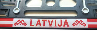 Numura zīmes turētājs Latvija, Virbantė, 520 x 110 mm, 1 gab. cena un informācija | Auto piederumi | 220.lv