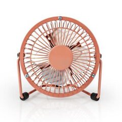 Nedis Metal Mini Fan 10cm - USB powered Vintage Pink cena un informācija | Lielās sadzīves tehnikas piederumi | 220.lv