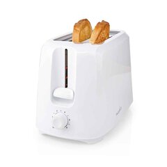 Nedis Toaster 2 Slots 6 Browning Levels White cena un informācija | Lielās sadzīves tehnikas piederumi | 220.lv