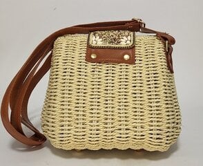 Плетеная женская сумочка песочного цвета. M3030 цена и информация | Женские сумки | 220.lv