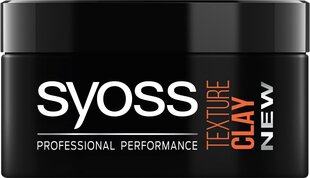 Modelēšanas pasta Syoss Texture Clay, 3 x 100 ml cena un informācija | Matu veidošanas līdzekļi | 220.lv