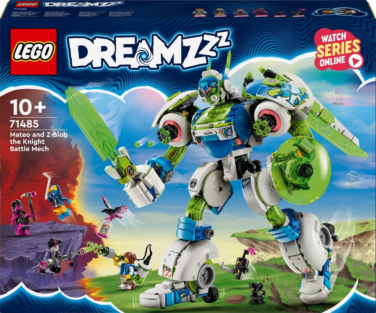 71485 LEGO® DreamZZZ Mateo un bruņinieks-cīņu robots Z-Blob cena un informācija | Konstruktori | 220.lv