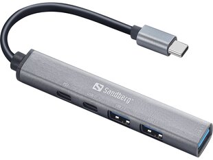 Sandberg 336-50 USB-C to 3xUSB-A+2xUSB-C Saver 5705730336508 цена и информация | Мыши | 220.lv