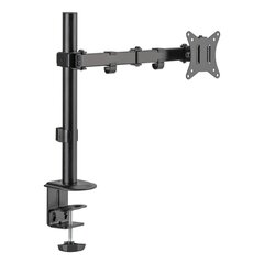 Silver Monkey UM-400 desk mount for 17-32'' monitor with folding arm - black цена и информация | Кронштейны для монитора | 220.lv