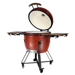 Grils Kamado Euroliux AU-23.5 BBQ, 136x80x123 cm, sarkans cena un informācija | Grili | 220.lv