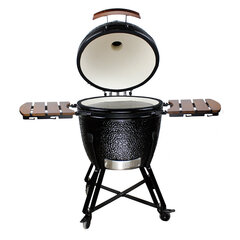 Grils Kamado Euroliux AU-23.5 BBQ, 136x80x123 cm, melns cena un informācija | Grili | 220.lv