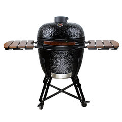 Grils Kamado Euroliux AU-23.5 BBQ, 136x80x123 cm, melns cena un informācija | Grili | 220.lv