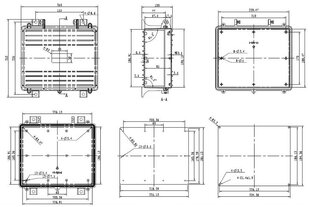 Instalācijas kaste 250x253x100mm cena un informācija | Mobilo telefonu aksesuāri | 220.lv