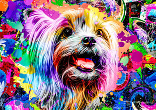 Koka puzle Wooden Puzzle Pop Art Yorkshire Terrier – 505 pcs cena un informācija | Puzles, 3D puzles | 220.lv