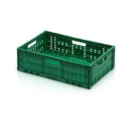 Augļu kaste, plastmasas kaste 60x40x22cm, 45L/20kg saliekama cena un informācija | Trauki un piederumi konservēšanai | 220.lv