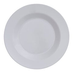 Neplīstoši šķīvji WHITE PLATE 21cm, 12 gab. cena un informācija | Trauki, šķīvji, pusdienu servīzes | 220.lv